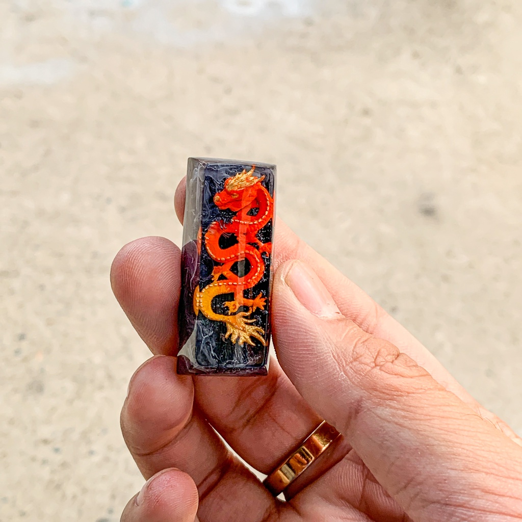 Nút bàn phím cơ máy tính - Artisan keycap - Dragon Enter Keycap Backlist keycap