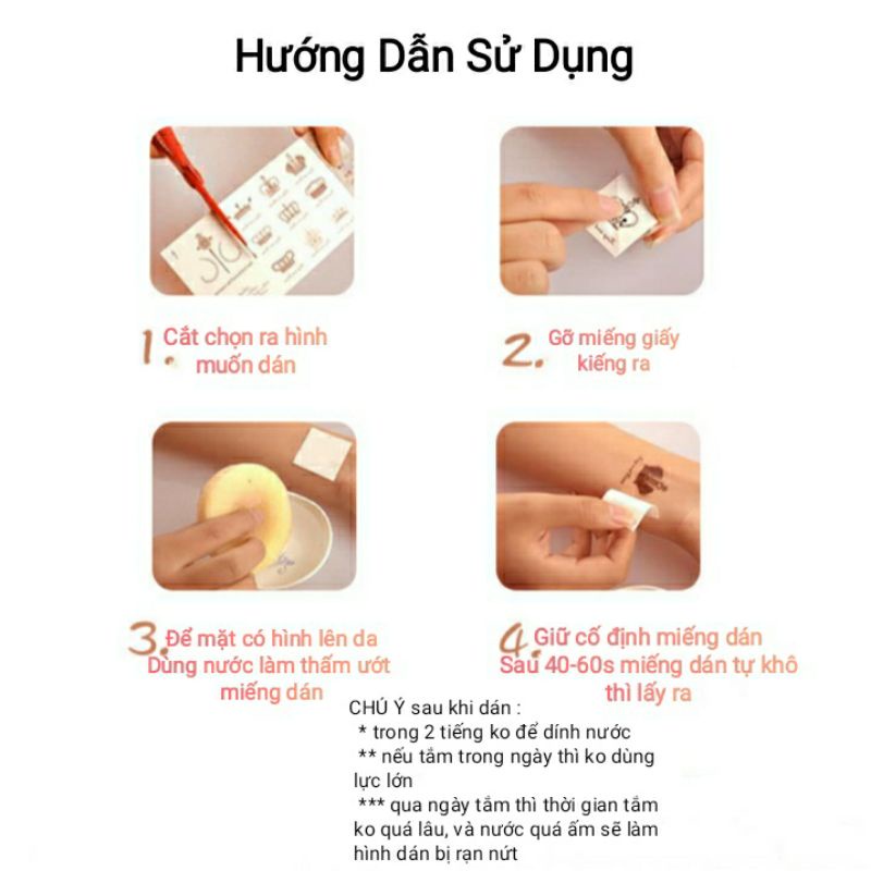Bộ 5 Miếng dán chu sa dành cho hoá trang cổ trang bất kỳ