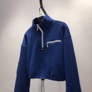 Áo Zip Crop Sweater