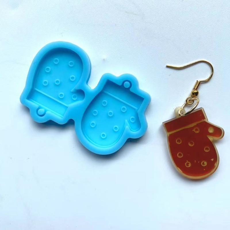 Khuôn Silicone Làm Mặt Trang Sức Hình Ngôi Nhà / Người Tuyết / Cây Thông Giáng Sinh