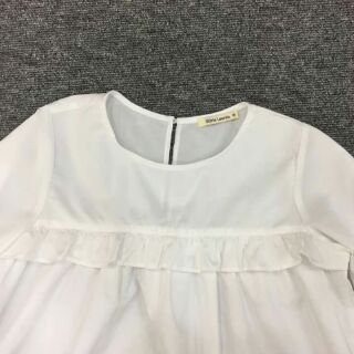 Áo Babydoll  trắng tay lỡ