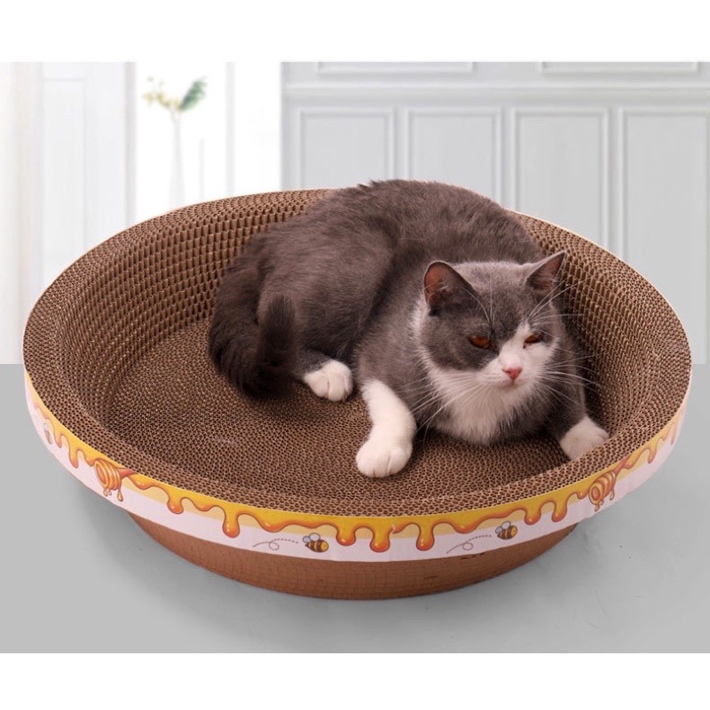 Ổ CÀO MÓNG CHO MÈO HÌNH TRÒN 43x12CM