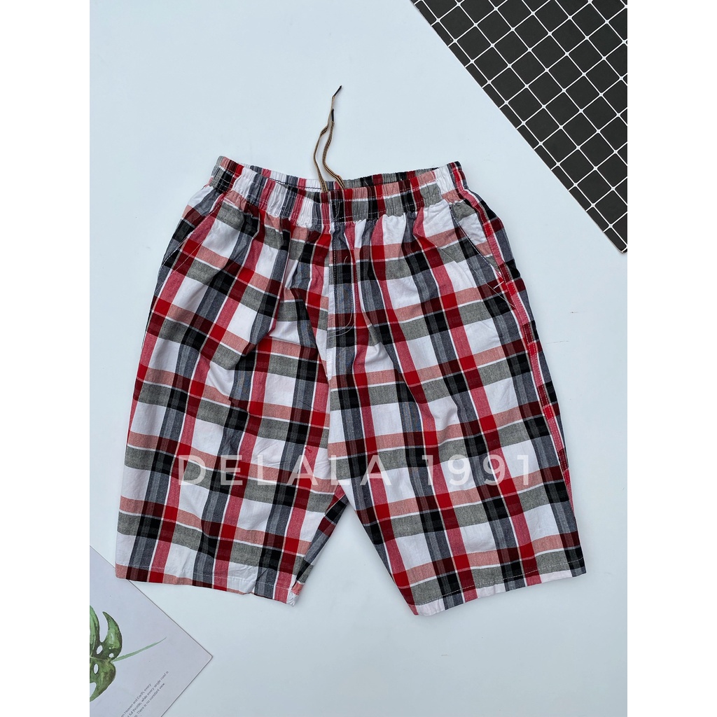 Quần ngố nam big size vải kẻ gala nhiều màu, hàng đẹp may kỹ