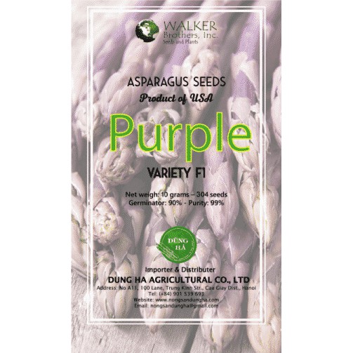 Hạt Giống Măng Tây Tím F1 USA Gói 20 Hạt
