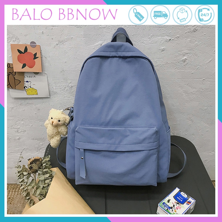 Balo nữ giá rẻ cá tính thời trang đi học BBNOW BL10 - tặng kèm sticker dễ thương