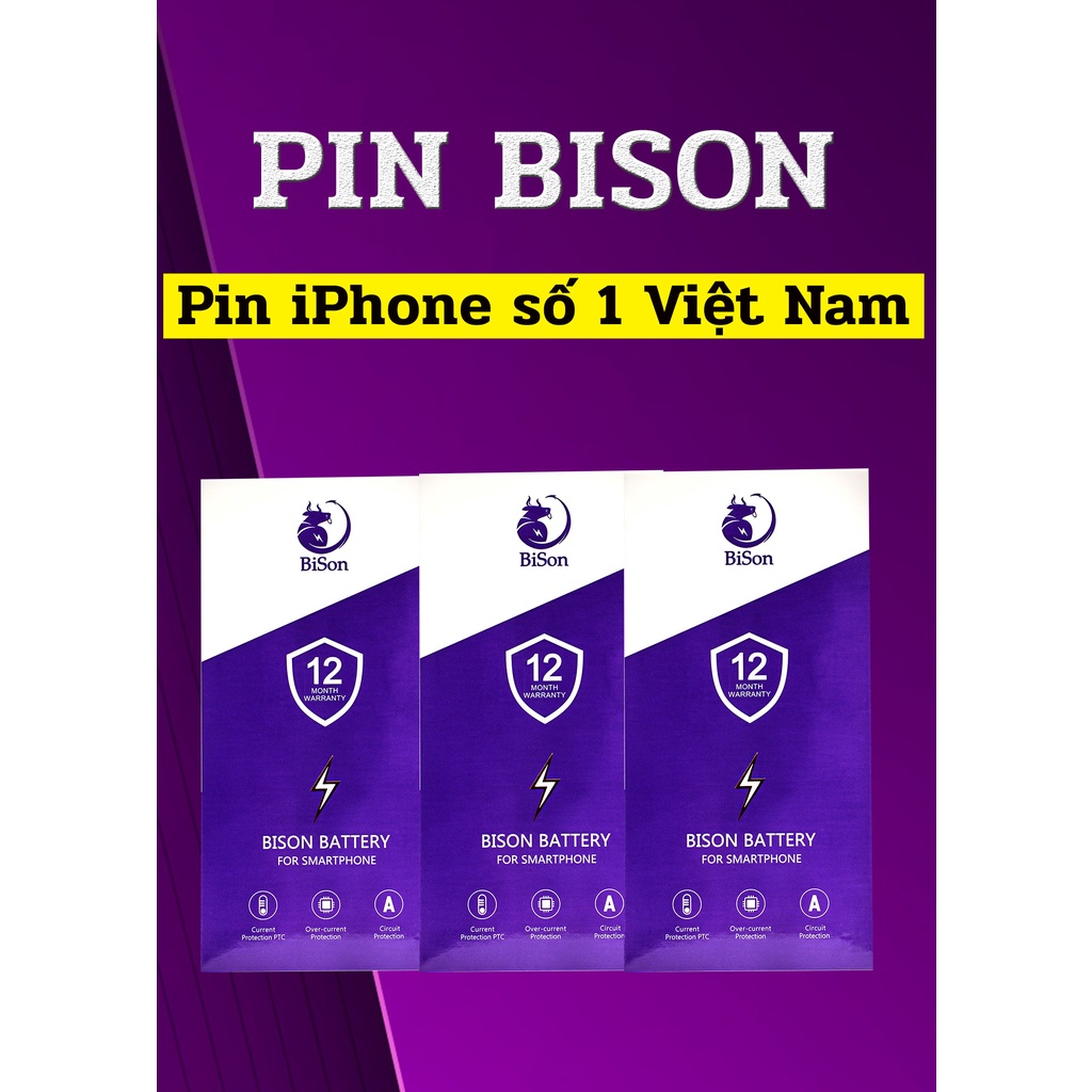 Pin Siêu Bison (Bản Đặc Biệt) Pin Dung Lượng Cao - Bảo Hành 12 Tháng