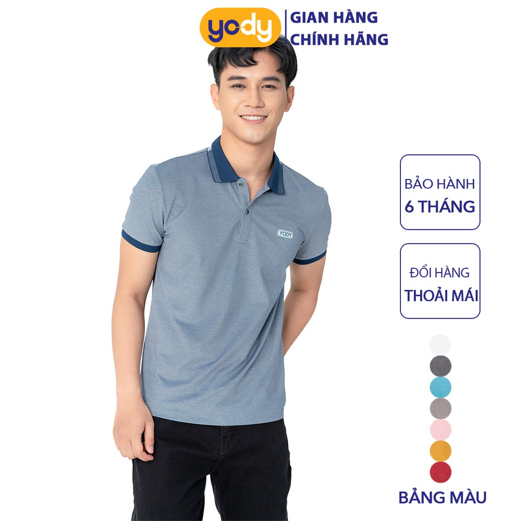 Áo polo YODY nam cổ bẻ, trắng trơn,vải cotton cá sấu, áo phông cô bẻ cao cấp APM3299 | BigBuy360 - bigbuy360.vn