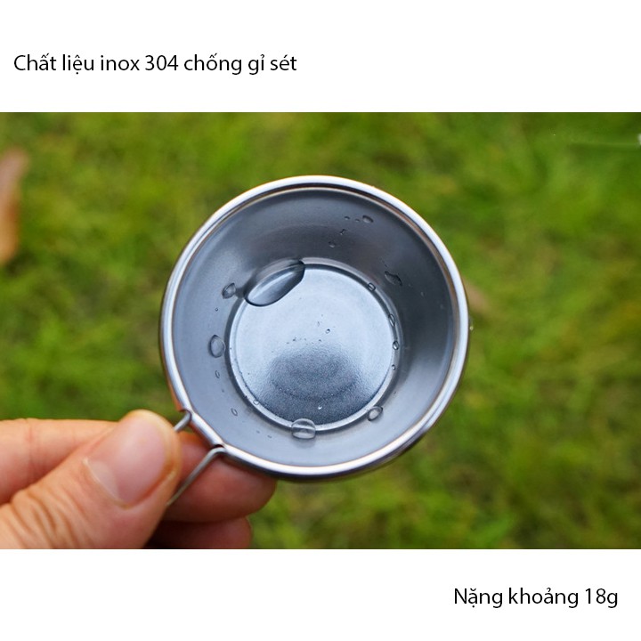 Bộ 4 ly uống trà nước cafe cắm trại LR4