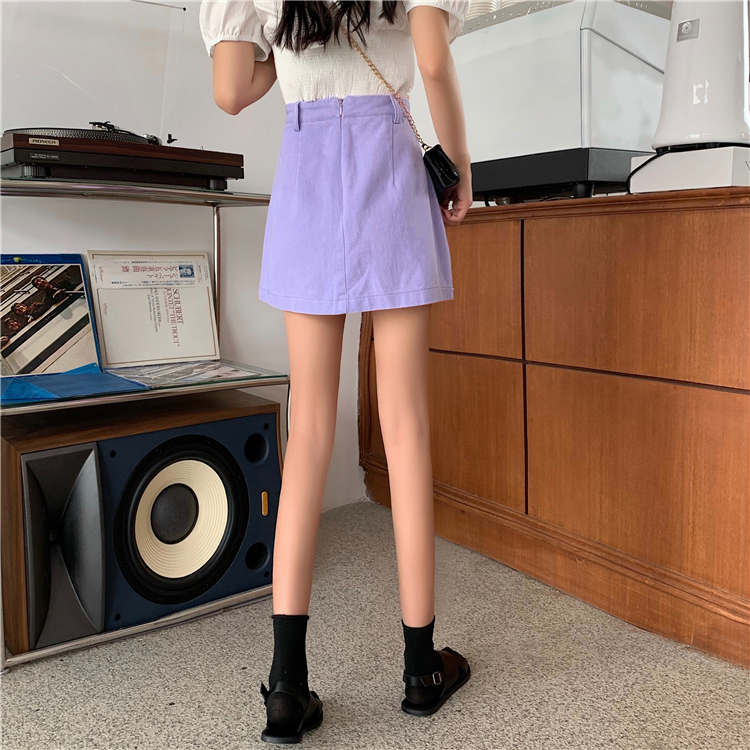 Chân Váy Jean Xiaozhainv Dáng Chữ A Lưng Cao Xếp Ly Phong Cách Hàn Quốc | BigBuy360 - bigbuy360.vn