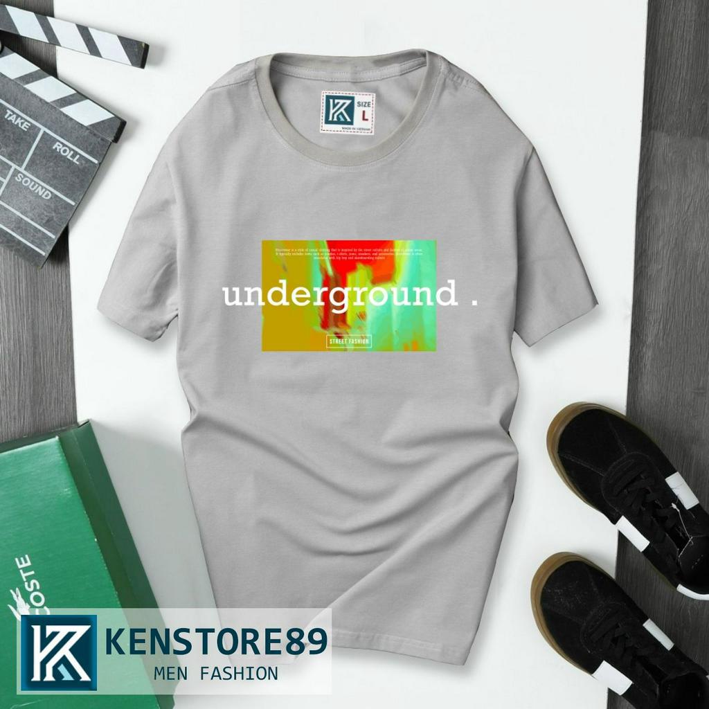 Áo thun nam cổ tròn UNDERGROUND ngắn tay cotton 100% KENSTORE89 ATK033