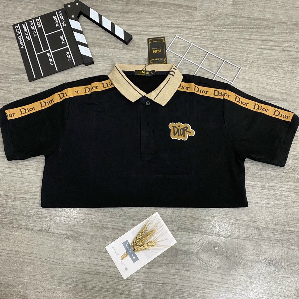 Áo thun nam cổ bẻ họa tiết viền tay cao cấp - Chất liệu thun xịn co giãn (hàng chuẩn shop)Lady-Hn Store88 HGF02