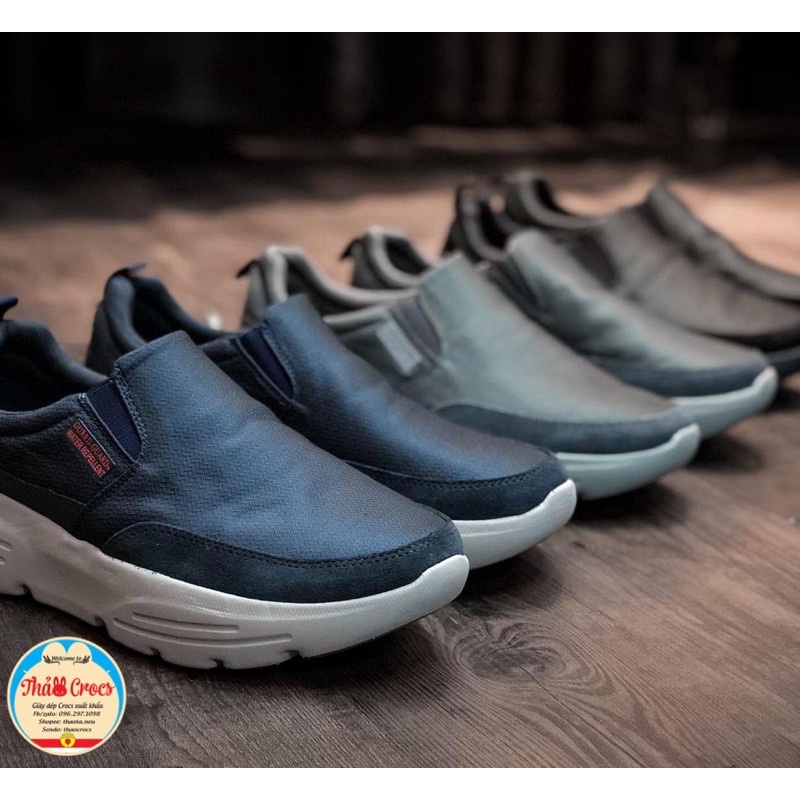 Giày lười Skecher Ultra go cho nam đế cao 4cm