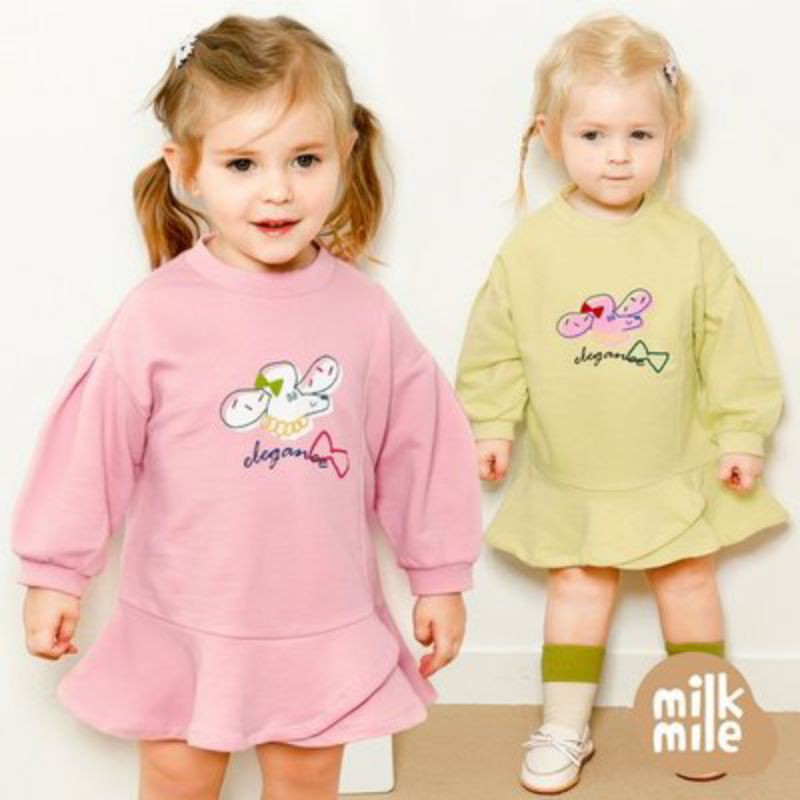 (Sz 90 form ngắn)- Đầm nỉ da cá Milkmile xuất Hàn lỗi