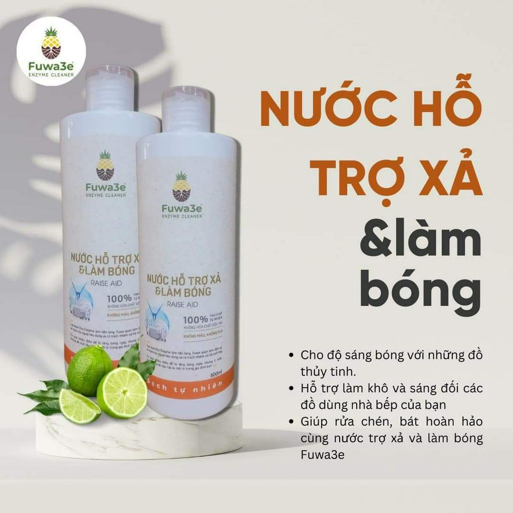 Nước làm bóng fuwa3e 500ml dùng cho Máy rửa bát,nước hỗ trợ xả máy 100% tự nhiên,Gel rửa chén cho máy rửa bát fuwa3e