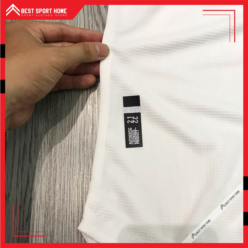 Set quần áo bóng đá Manchester United sân khách 2022/23 - Vải Climacool màu trắng form Âu - In ấn tên số theo yêu cầu