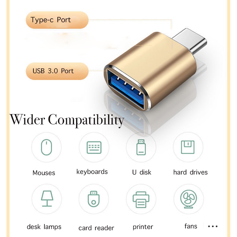 Cáp SạC Nhanh Micro OTG USB 3.0 LoạI C Cho ĐiệN ThoạI Laptop