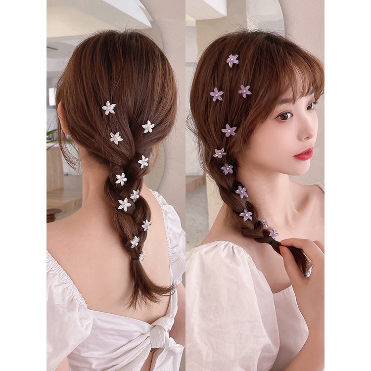 Bộ 10 Kẹp Tóc Hình Hoa Nhỏ Xinh Xắn Cho Bé Gái