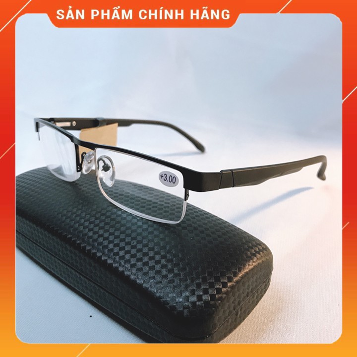 Kính lão thị viễn thị nửa viền Nhật bản sẵn độ nam nữ cao cấp loại I cực sáng và rõ KMTNKVT81