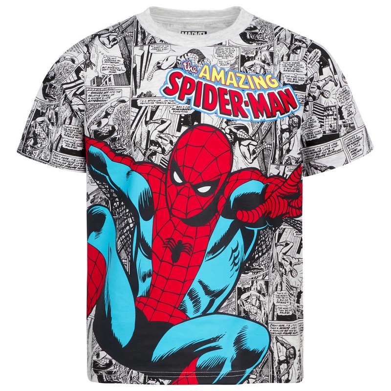 Áo thun cotton cộc tay Spiderman Người nhện