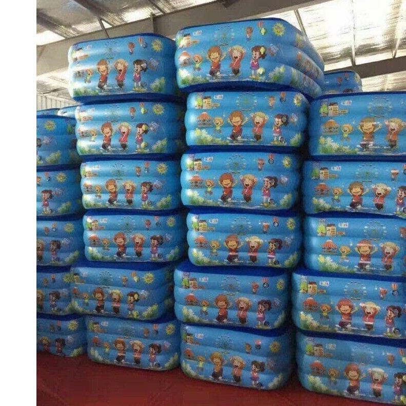 BỂ PHAO BƠI bơm hơi LOẠI DÀY nhiều kích thước cho bé (1m2 và 1m3 và 1m5 )- Nhiều mẫu- HÌNH CHỮ NHẬT