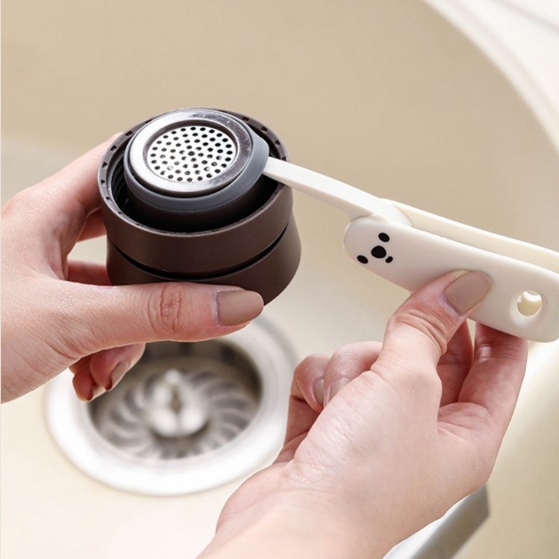 Cọ Vệ Sinh Ly Cốc Hình Gấu Hoạt Hình Thiết Kế Nhỏ Gọn Thời Trang Tiện Dụng