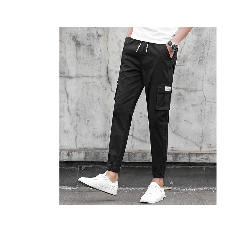 Quần jogger kaki đứng dáng túi hộp sành điệu – hàng cao cấp mới 2018