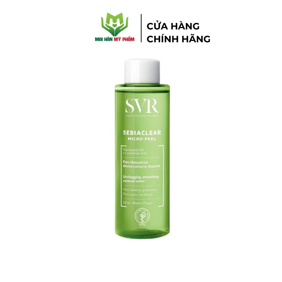 Nước cân bằng cho Da Dầu Mụn SVR Sebiaclear Micro Peel 150ml