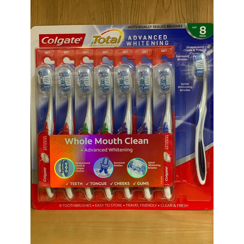 Bàn chải đánh răng COLGATE TOTAL ADVANCED WHITENING - USA