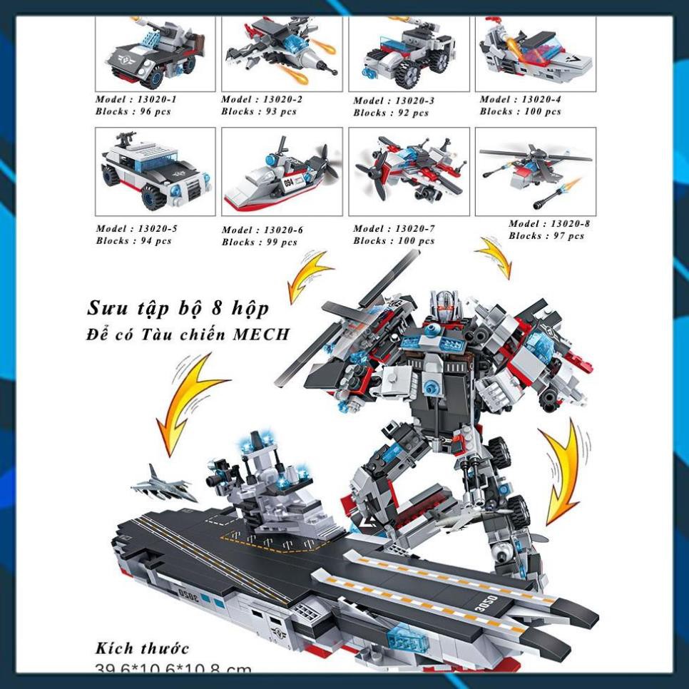 Đồ chơi lắp ghép Đồ Chơi Lắp Ráp Trẻ Em -TÀU CHIẾN MECH-ROBOT Cao 40 cm - LEGOSTYLE