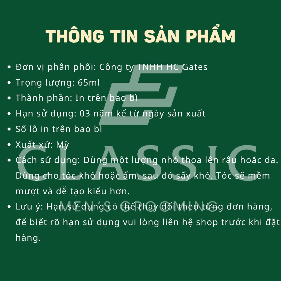 Tinh dầu dưỡng 18.21 Man Made Oil 65ml (Râu, Tóc và Da)