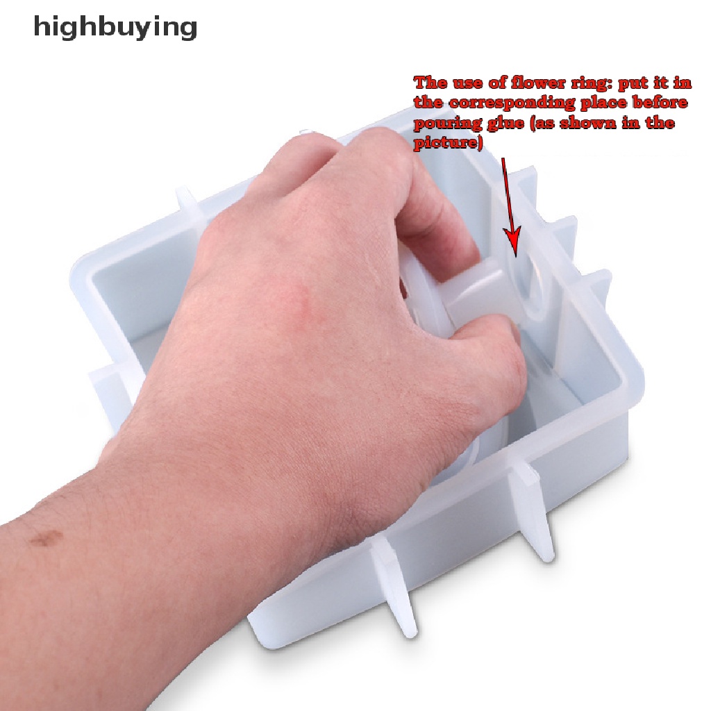 Khuôn Silicone Làm Chậu Hoa Đất Sét Thủ Công DIY
