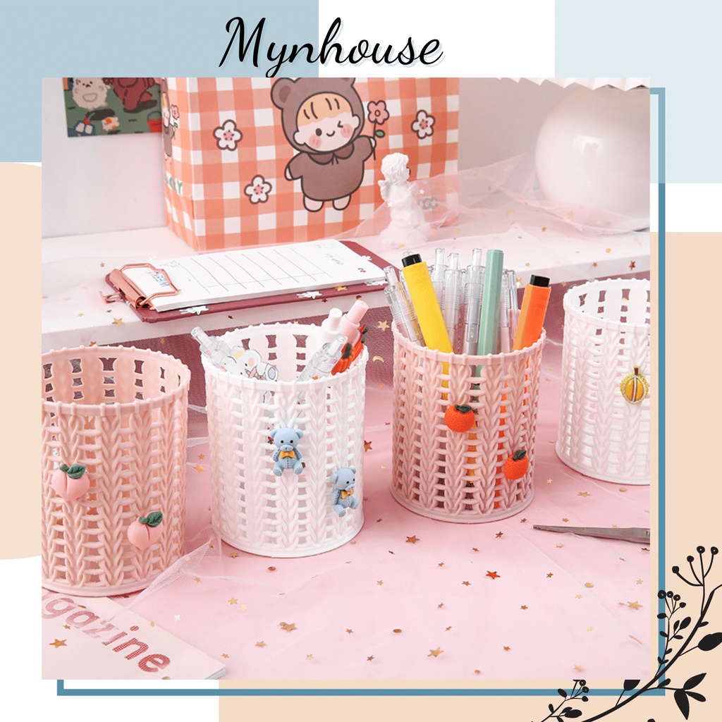 Hộp đựng bút để bàn nhỏ xinh giao ngẫu nhiên