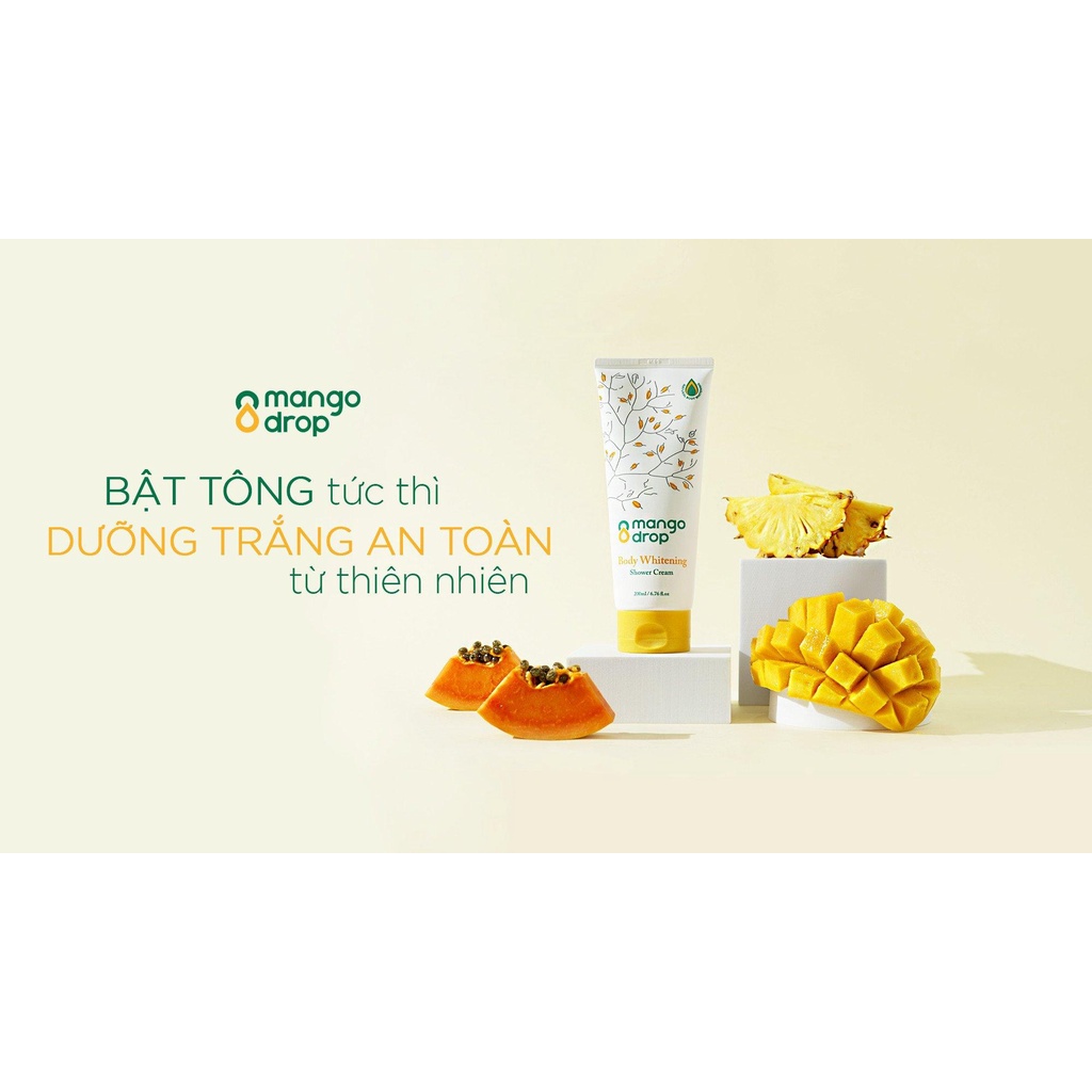 KEM TẮM TRẮNG DA MANGO DROP BODY WHITENING SHOWER CREAM 200ML