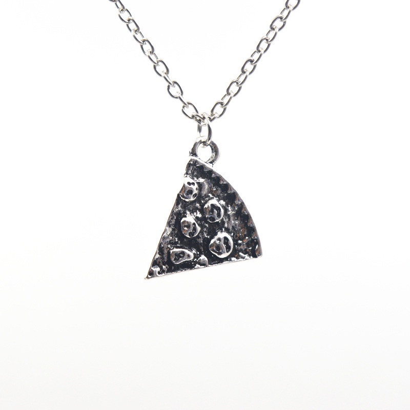 6 cái vòng cổ thời trang tình bạn tinh tế tròn hình Pizza nhiều phần