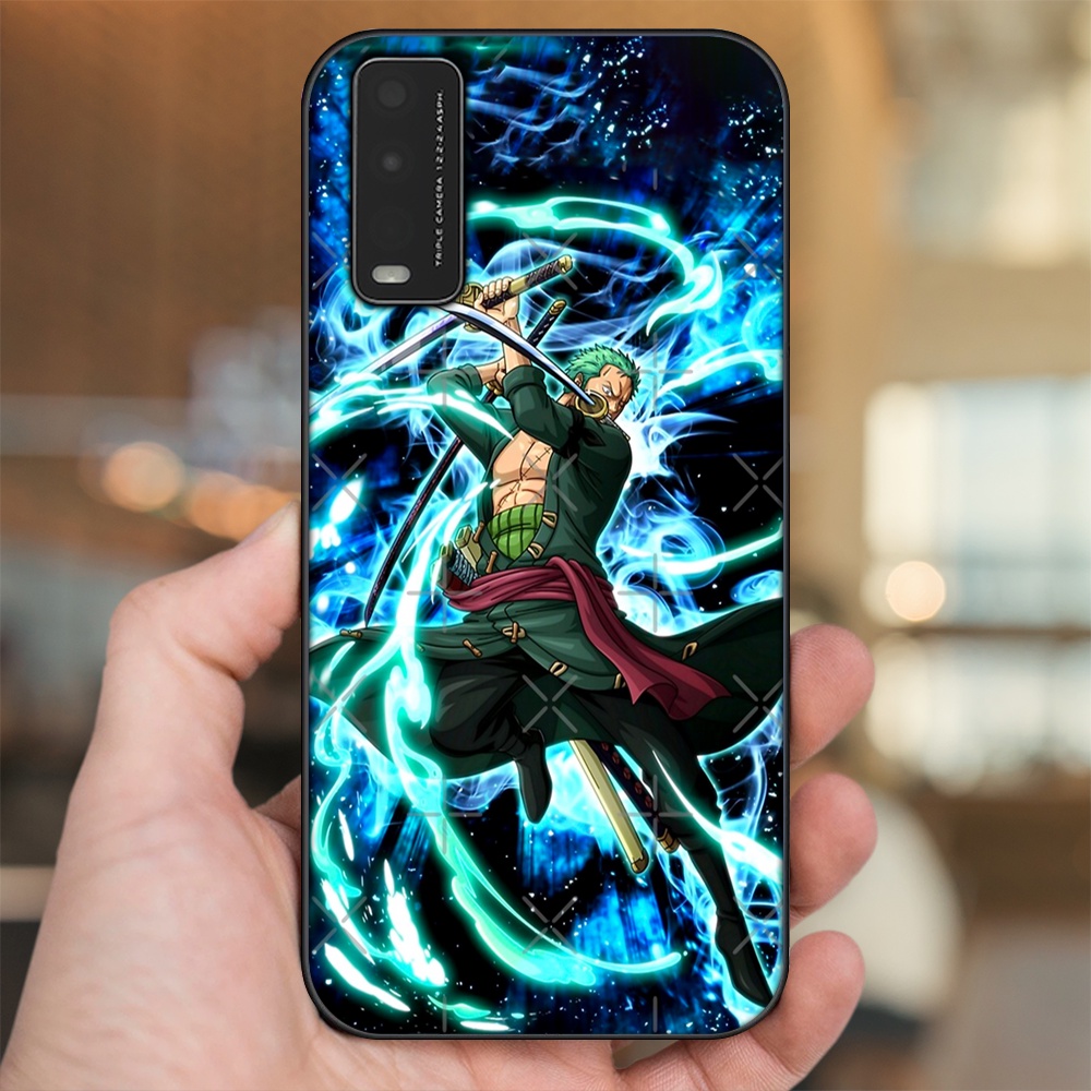Ốp lưng Vivo Y20, Y20s, Y12s viền đen in hình Zoro One Piece