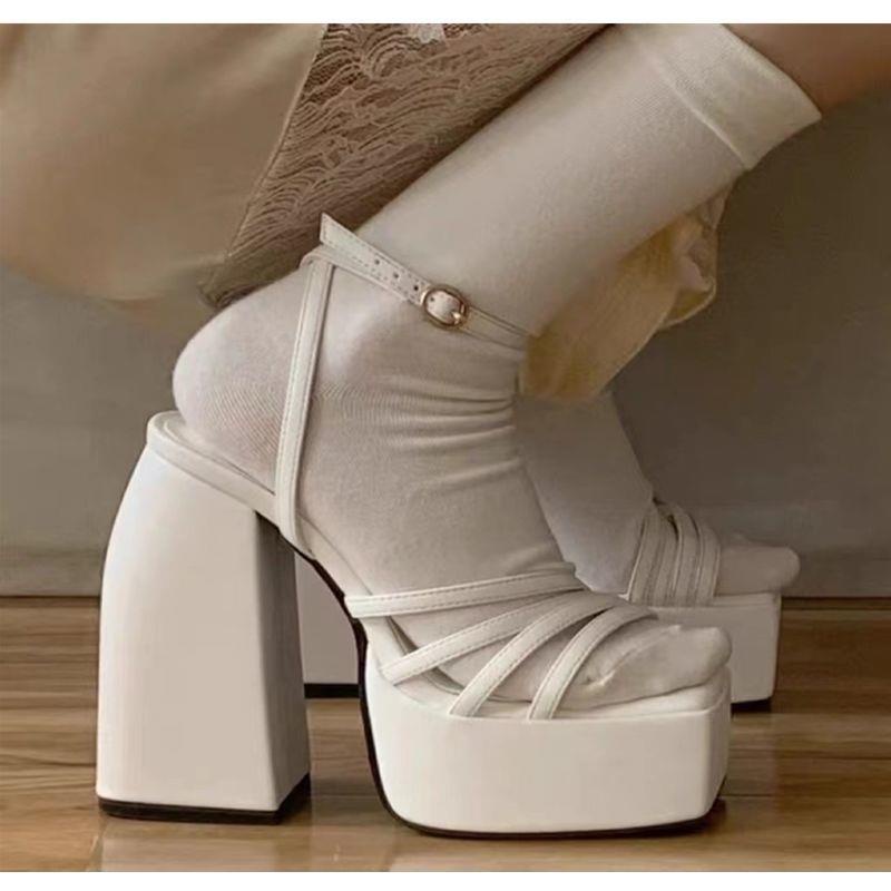 Giày Cao Gót Chống Thấm Nước Phong Cách Âu Mỹ Thời Trang 2022 Cho Nữ