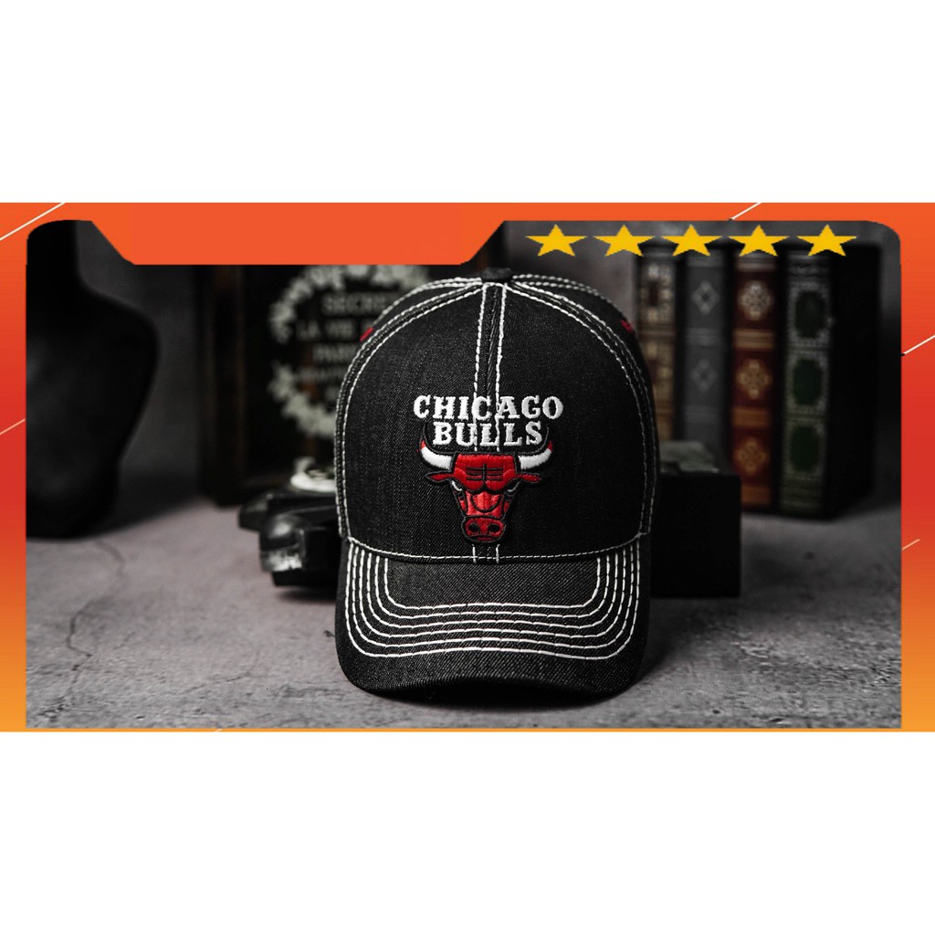 Nón Lưỡi Trai Bulls Jeans Black