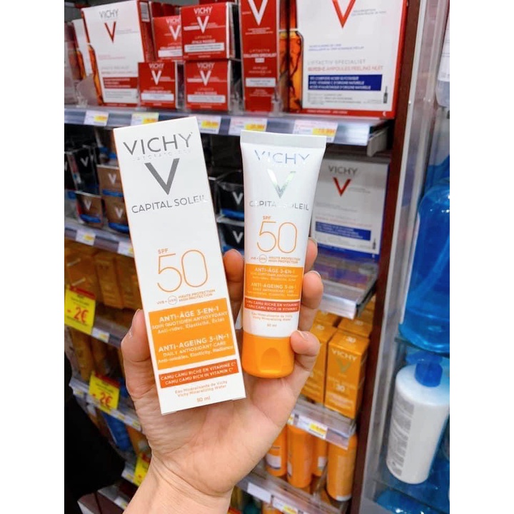 Kem chống nắng Vichy Pháp đủ bill