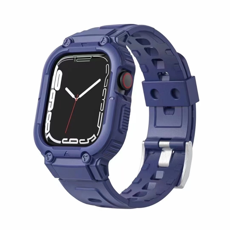 Ốp Dây Đeo Silicone Thay Thế Cho Đồng Hồ Thông Minh Apple Watch Series 7 SE 6 4 5 45mm 41mm Iwatch SE 5 4 40mm 44mm