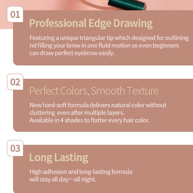 (Hàng Mới Về) Chì Kẻ Lông Mày Murir Thiết Kế Vỏ Cứng Kiểu Công Chúa | BigBuy360 - bigbuy360.vn