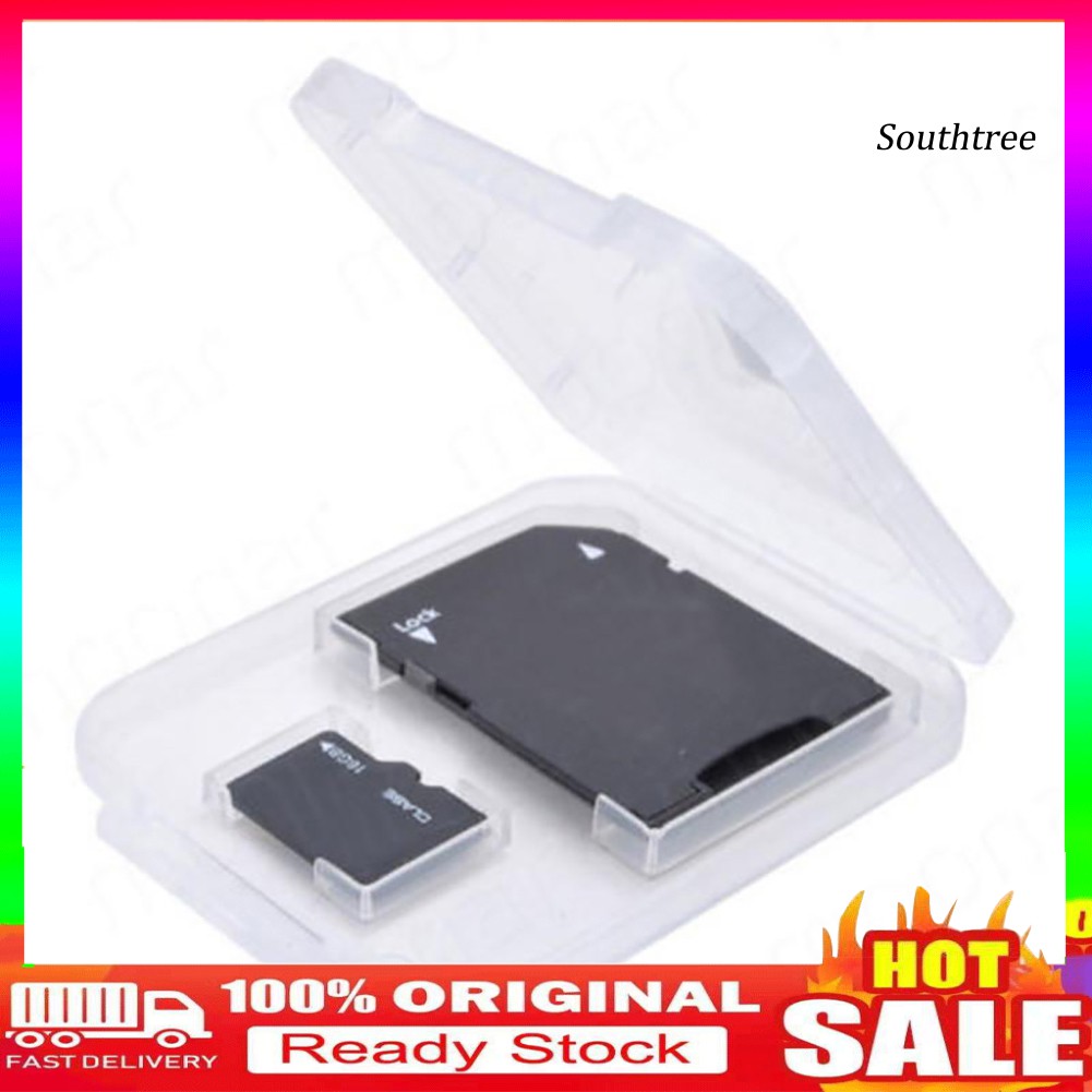 【Ready stock】5 Pcs Clear Plastic Memory Card Case SD TF Card Storage Box Protection Holder | BigBuy360 - bigbuy360.vn