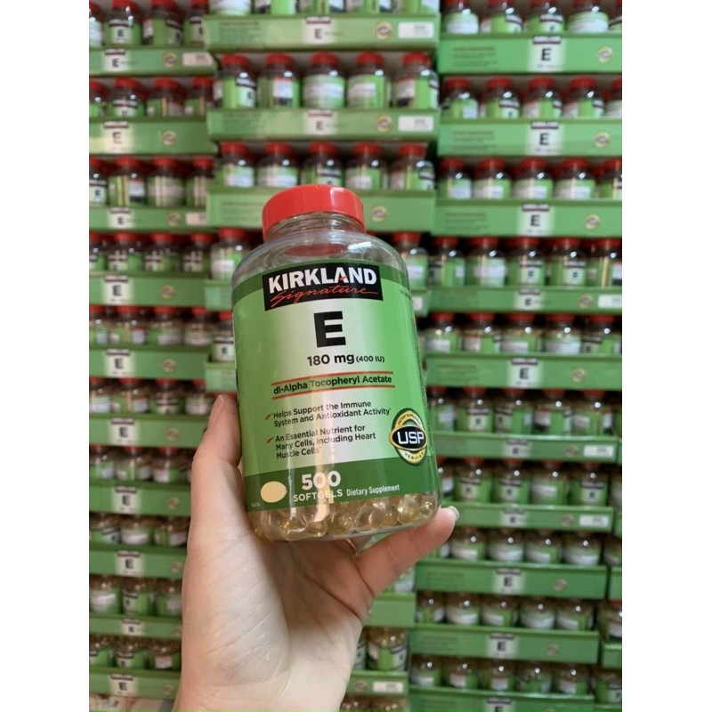 Viên Vitamin E mỹ kirland ( sẵn)