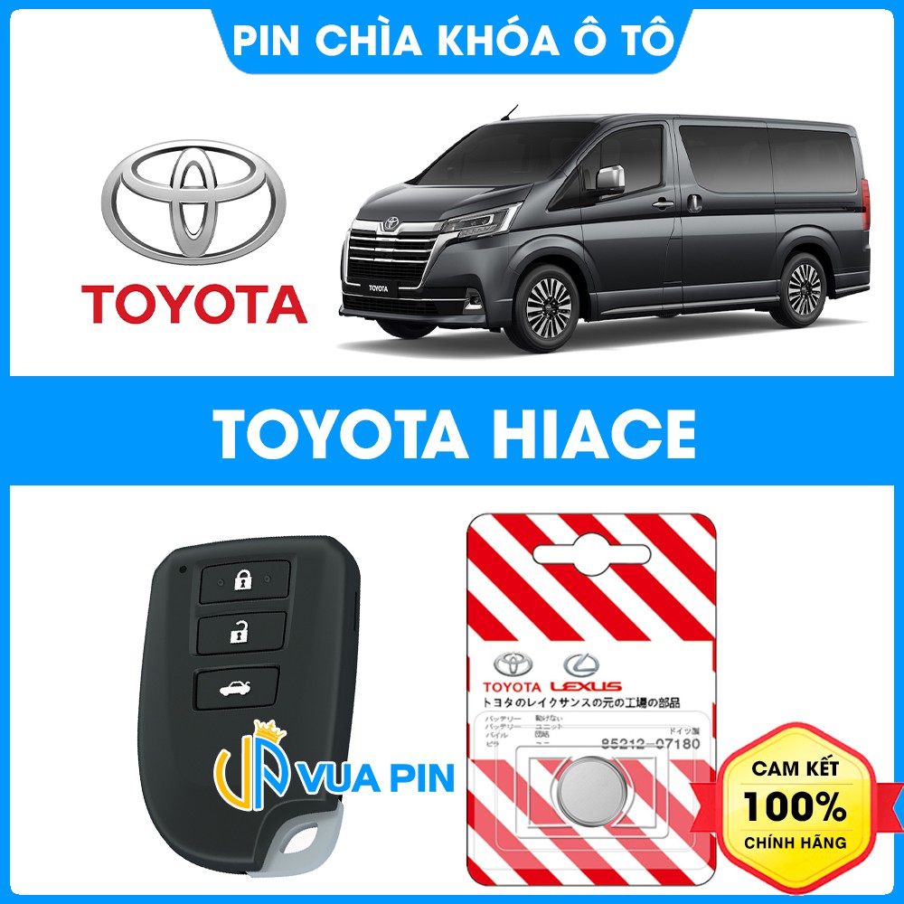 Pin chìa khóa ô tô Toyota Hiace chính hãng cao cấp sản xuất theo công nghệ Nhật Bản – Pin ô tô Toyota Hiace