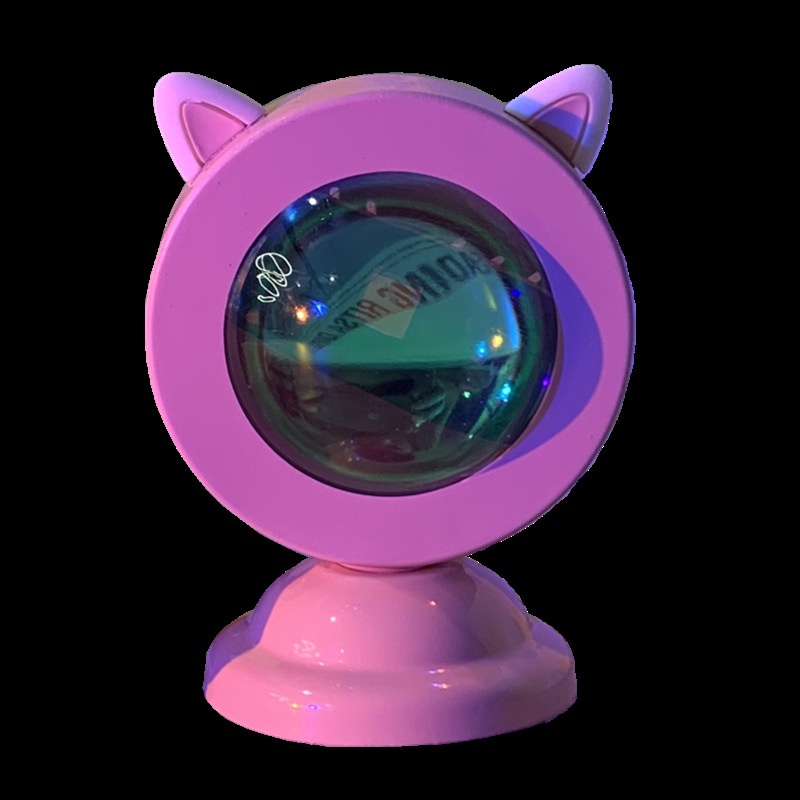 Đèn led rgb chiếu cảnh hoàng hôn / 16 màu, Tai mèo, tạo không khí hoàng hôn