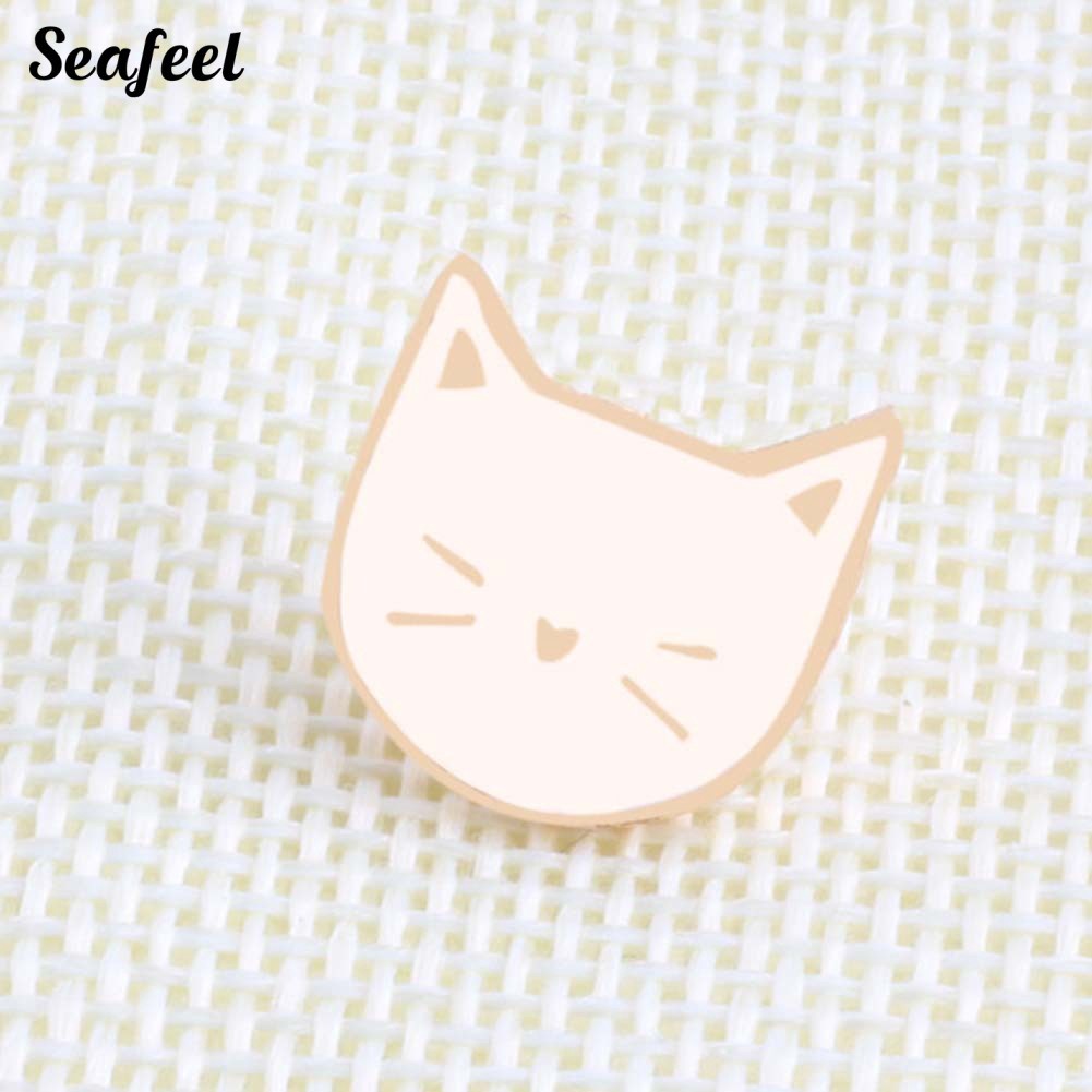 SF ✥2Pcs/Set Cartoon Cats Animal Brooch Pin Jacket Badge Jewelry Gift