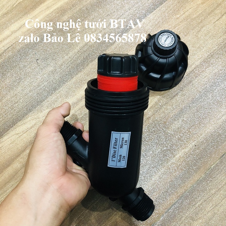 Lọc nước phi 34mm – Đen đĩa đỏ