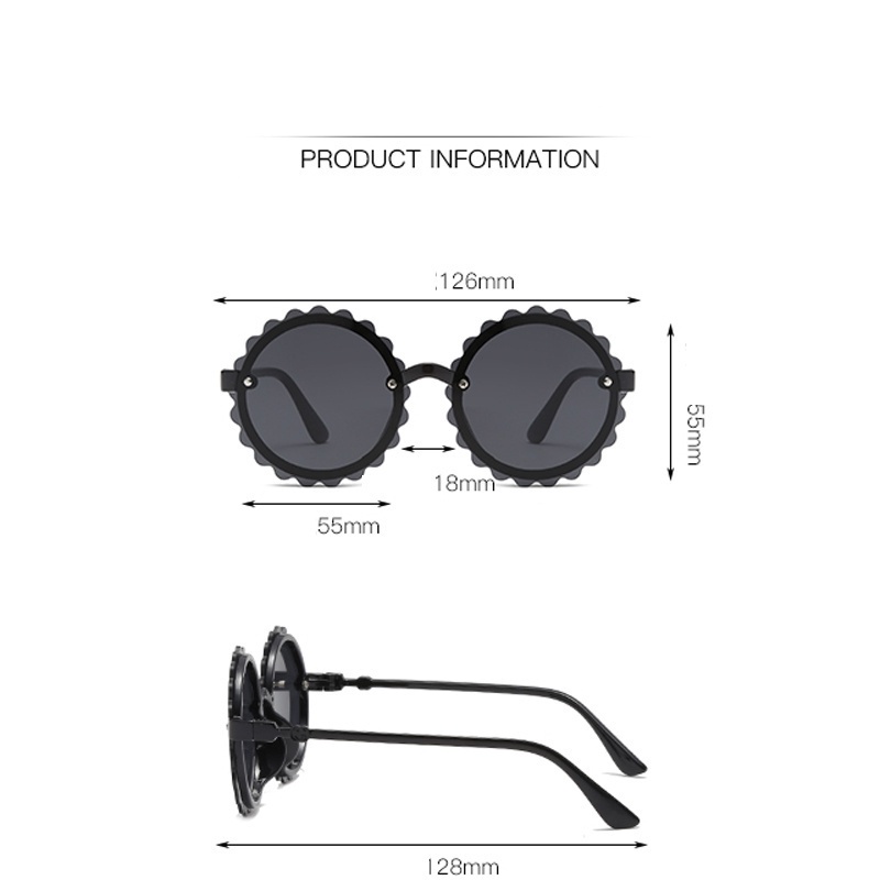 Kính Mát Gọng Tròn Chống Tia UV Thời Trang Dành Cho Bé Trai Và Bé Gái