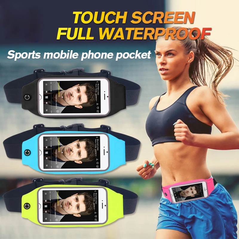 Túi Đeo Hông Đựng Điện Thoại Chống Nước Có Thể Chạm Màn Hình Cảm Ứng Cho Nam Nữ