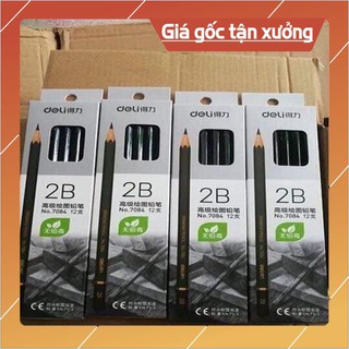 Hộp 12 cây bút chì 2B Deli
