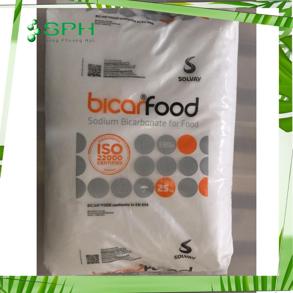 ✅ [HÀNG CÓ SẴN] Bột nở làm bánh Bking Soda_Sodium Bicarbanate Food  Bao 25Kg 💚